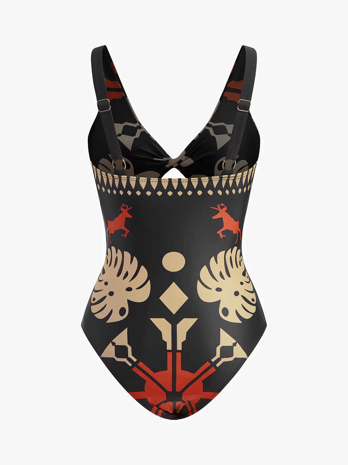 Printed Cutout One-Piece Swimsuit - Image 6