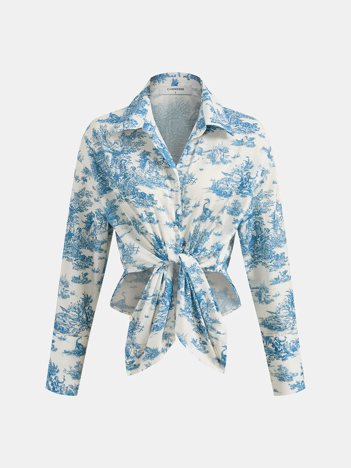 Printed Long sleeve Shirt & Shorts Set - Image 2