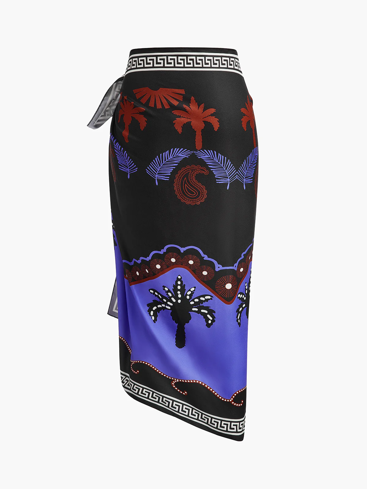 Printed Tie-Waist Sarong Cover-Up - Image 2