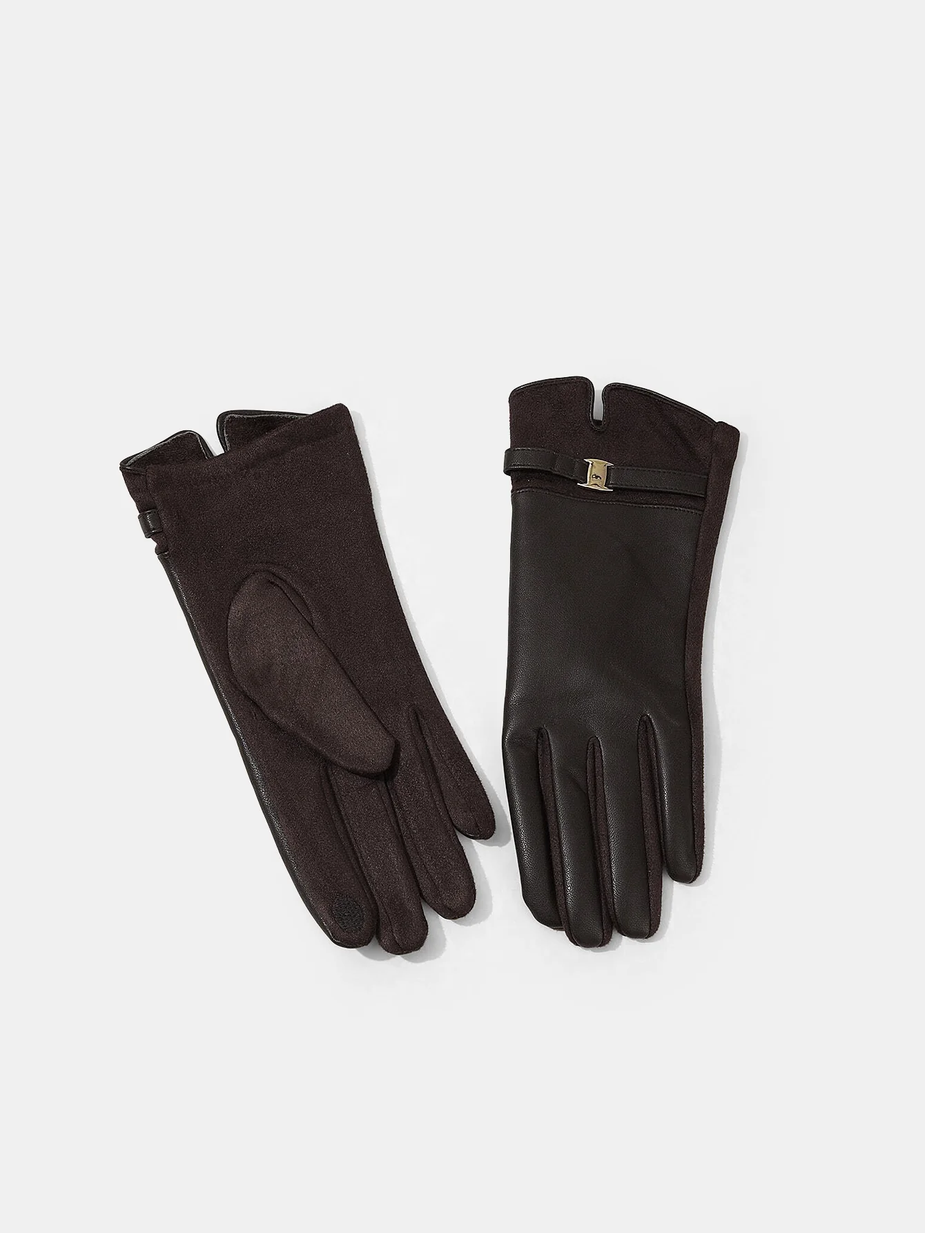 PU Leather Warm Gloves - Image 2
