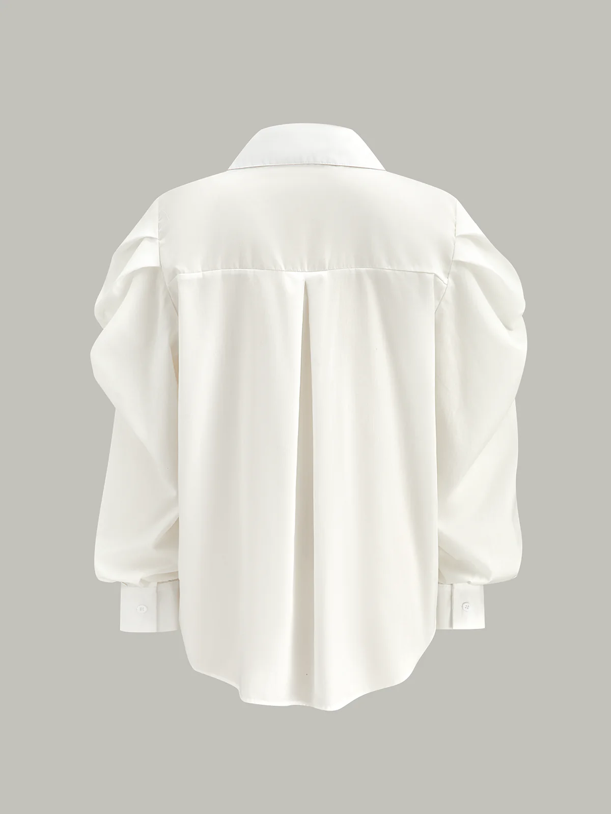 Puff-Sleeve Button-Down Shirt - Image 3