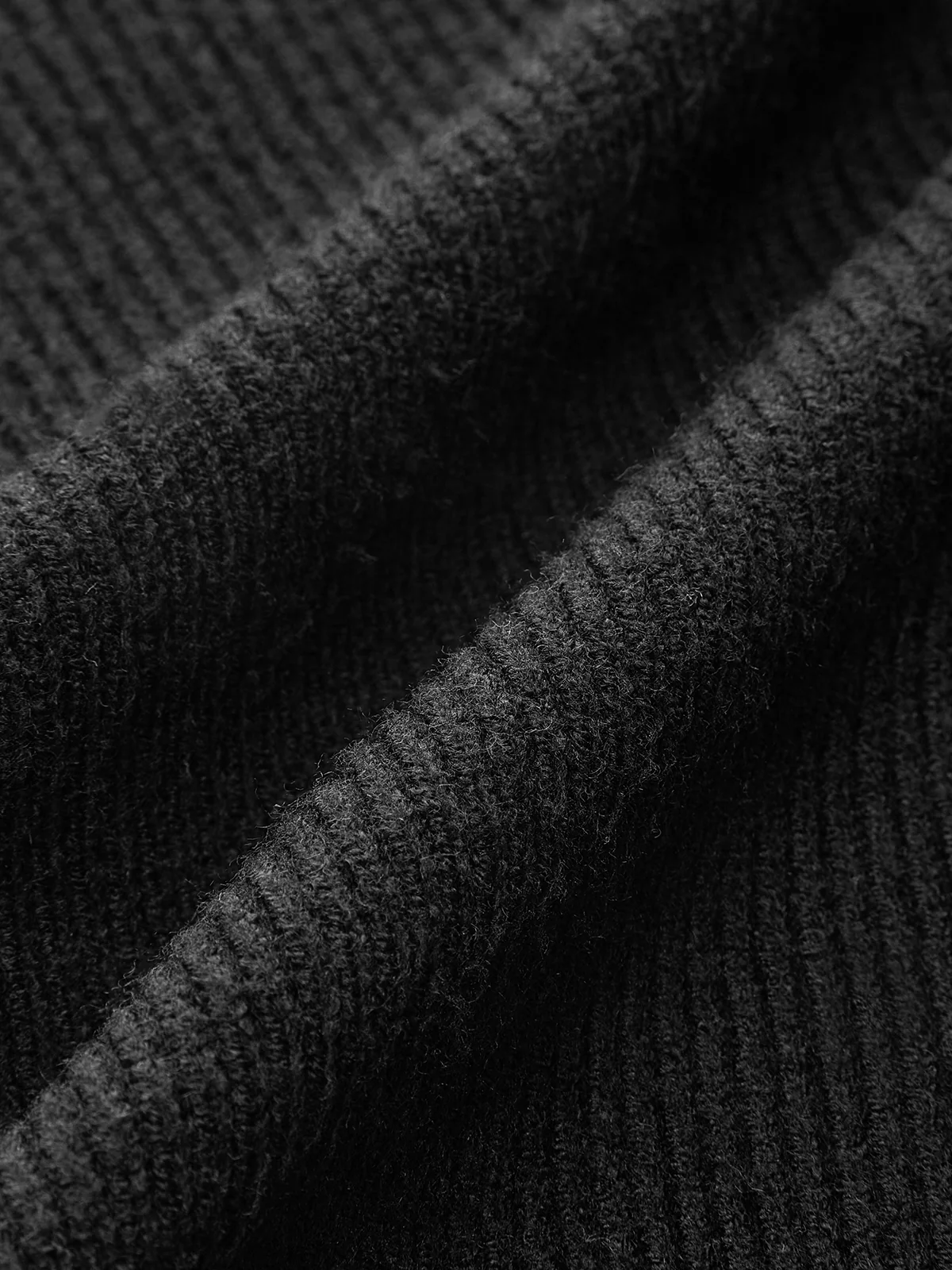 Puff Sleeve Rib-Knit Cardigan - Image 3
