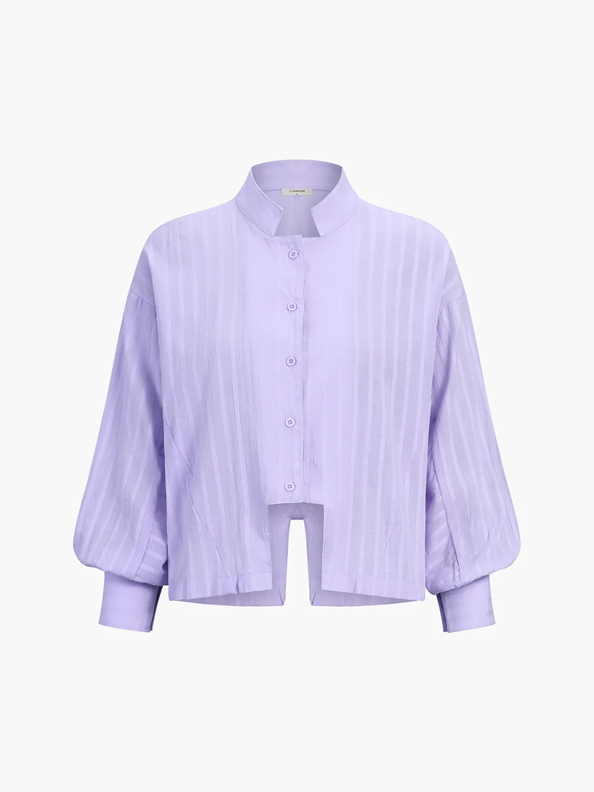 Pure Cotton Pinstripe Long-Sleeve Shorts Set - Image 3