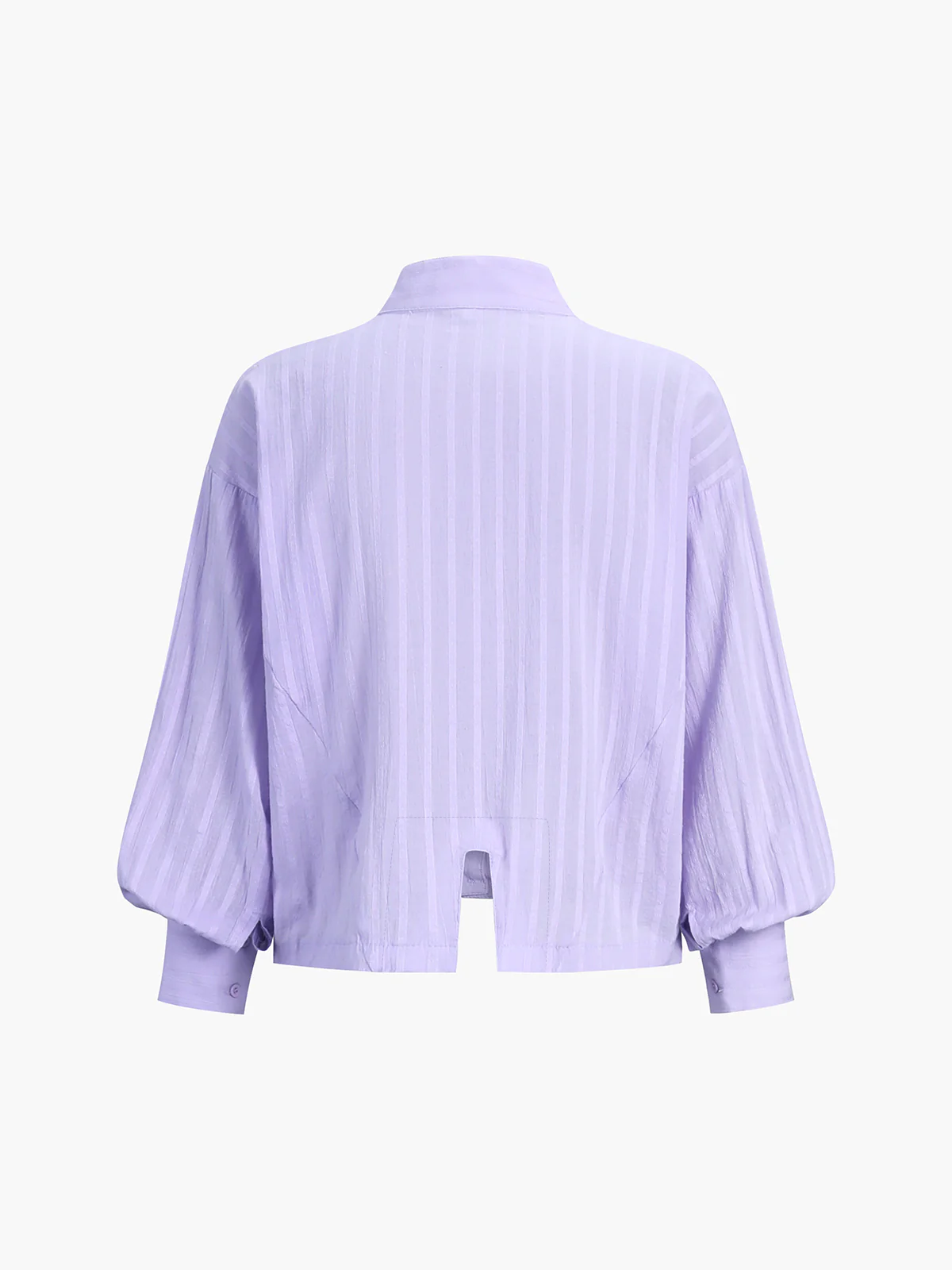 Pure Cotton Pinstripe Long-Sleeve Shorts Set - Image 4