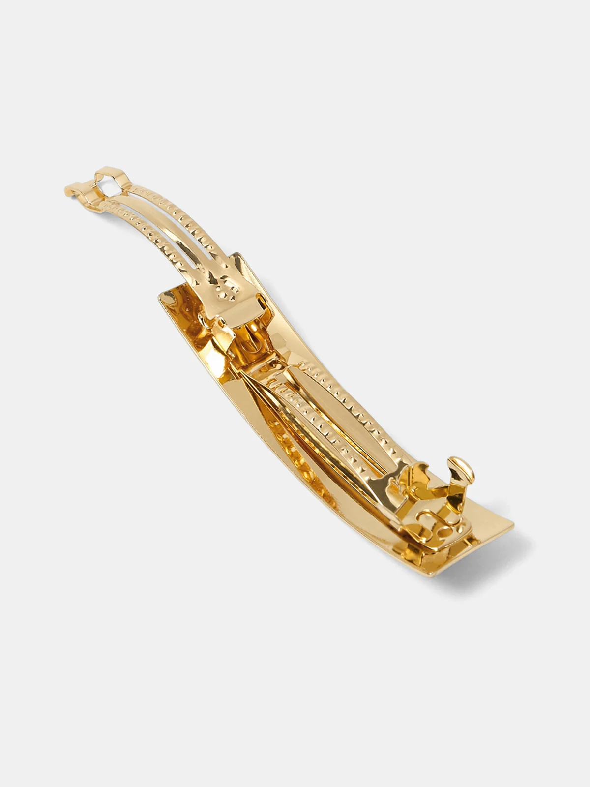 Rectangular Barrette Metal Hair Clip - Image 3