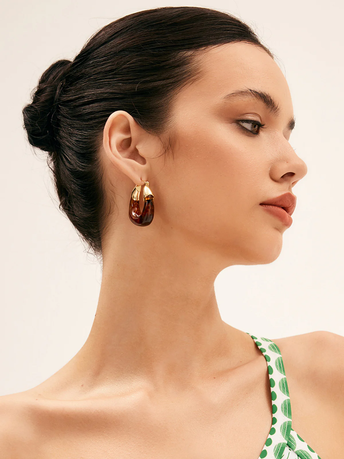 Resin Hoop Earrings - Image 2