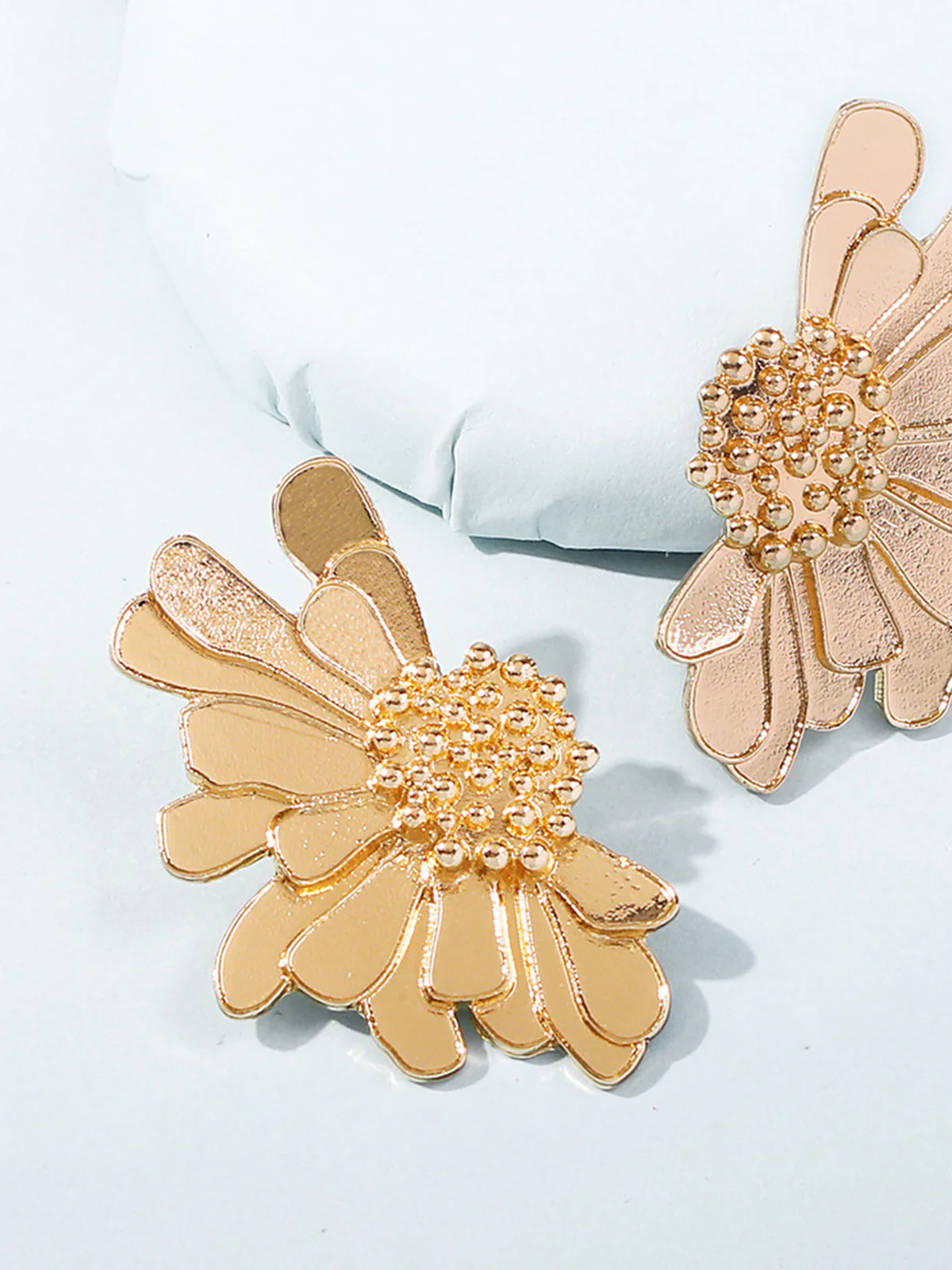 Retro Alloy Flower Earrings - Image 2