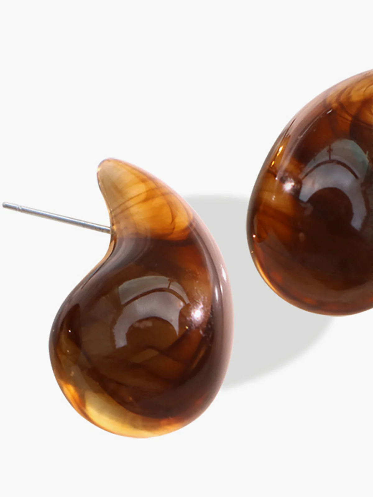 Retro Comma Drop Earrings - Image 3
