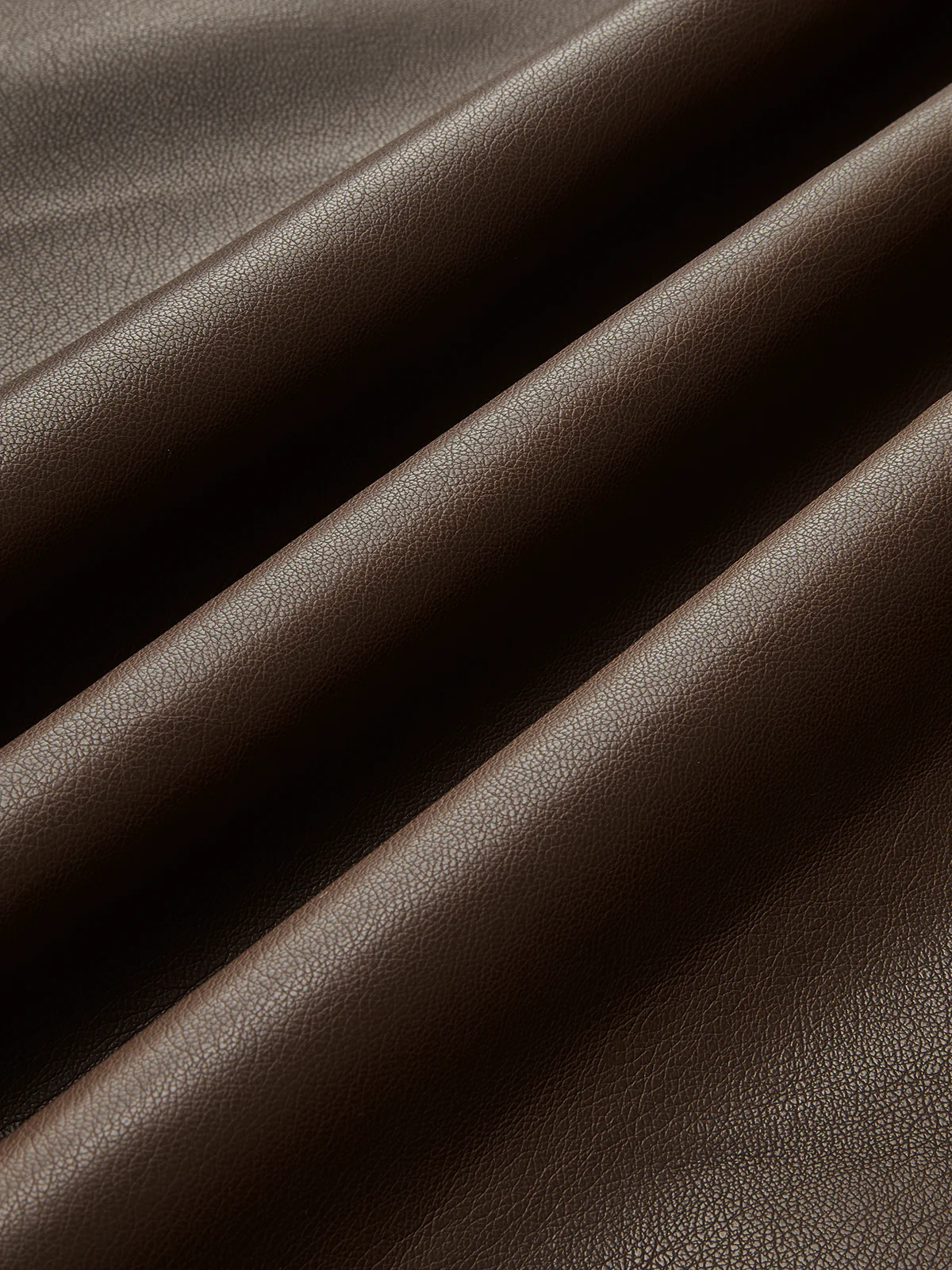 Retro Pleated PU Leather Skirt - Image 4