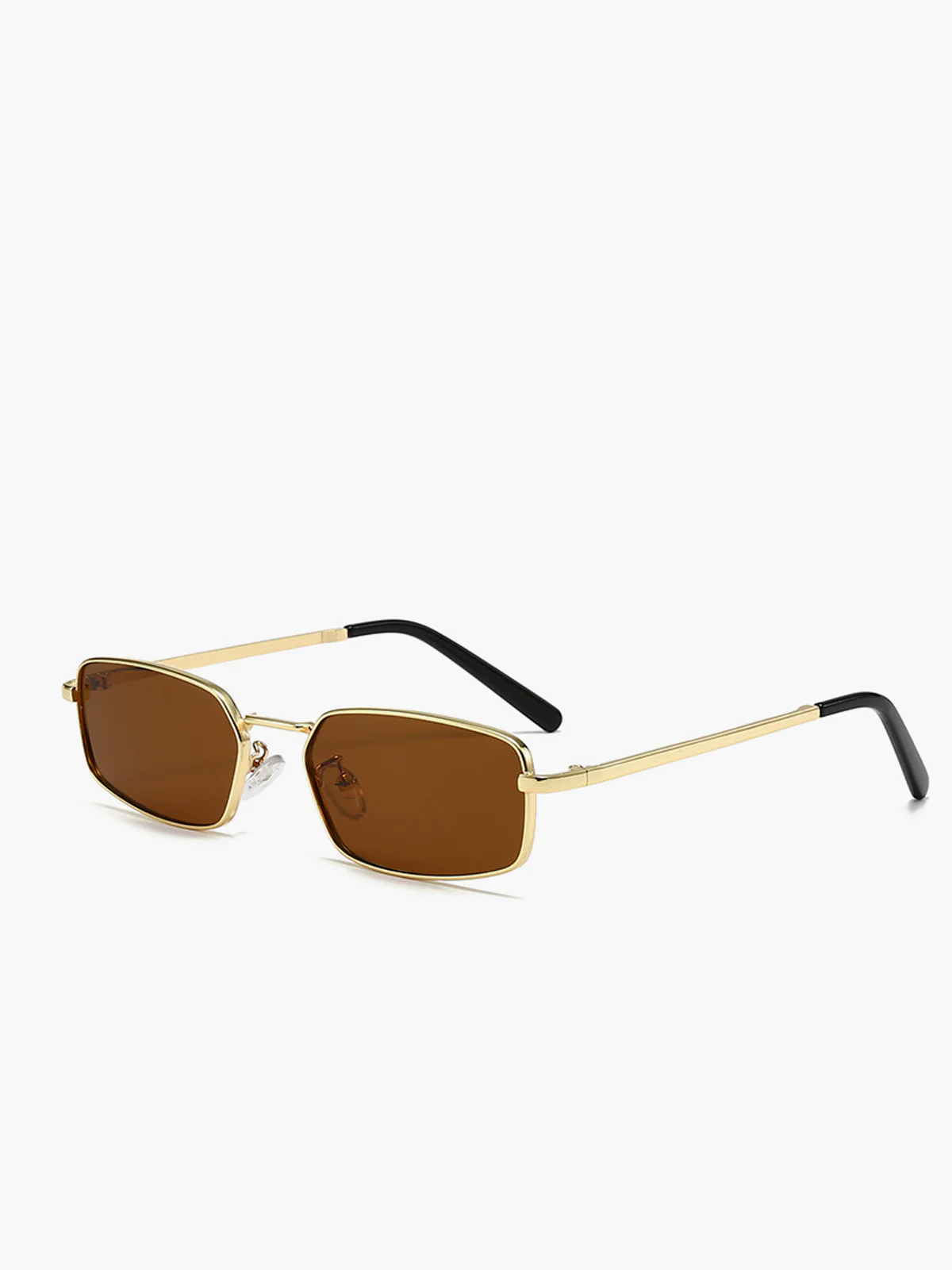 Retro Square Metal Frame Sunglasses - Image 2