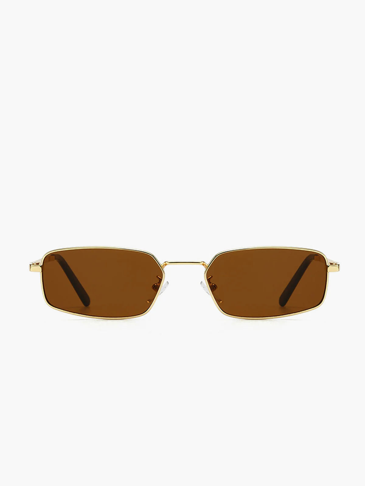 Retro Square Metal Frame Sunglasses - Image 3