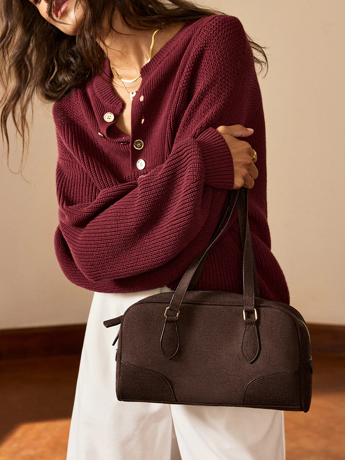 Retro Suede Handbag