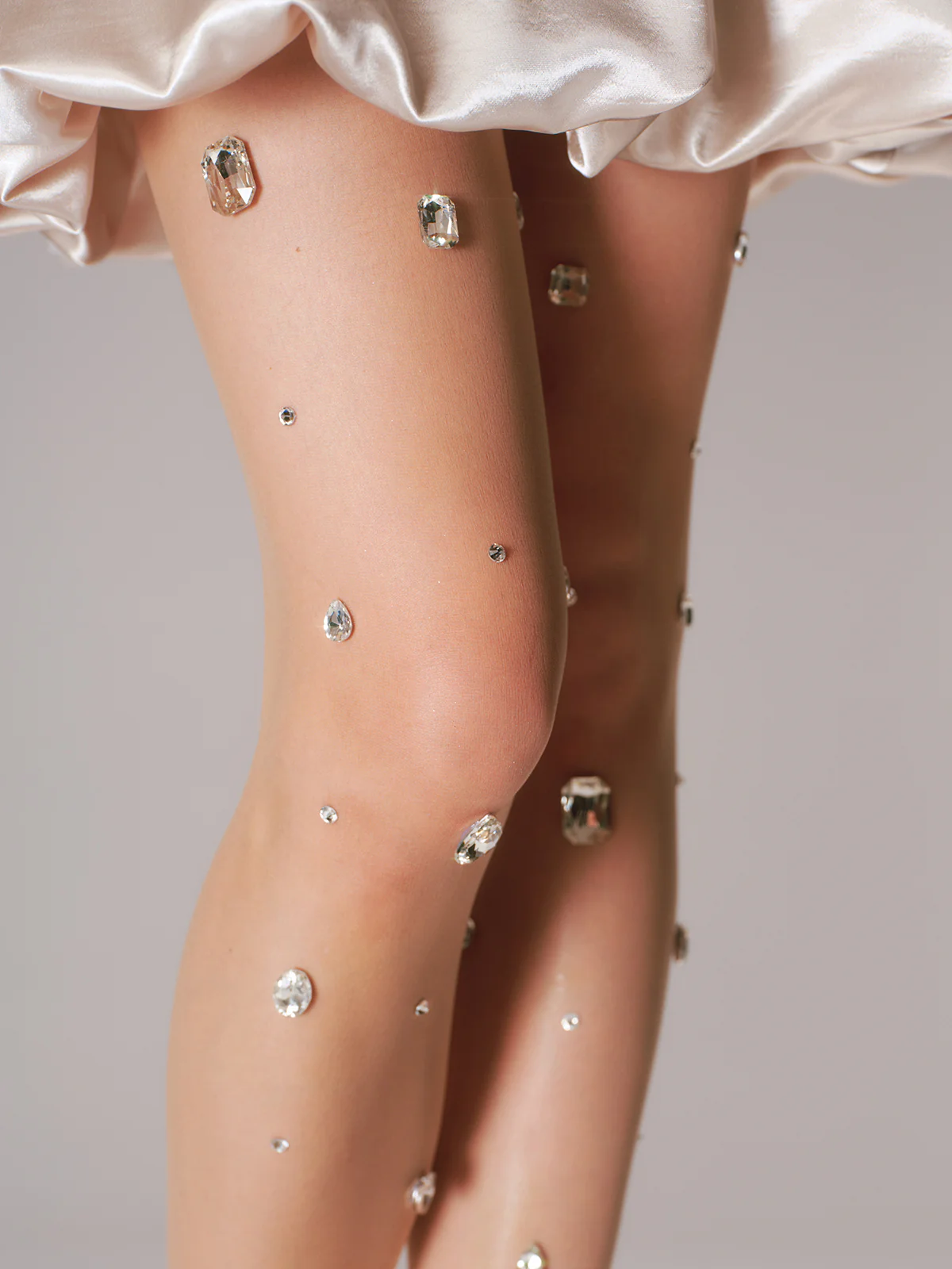 Rhinestone Sheer Tights - Image 2