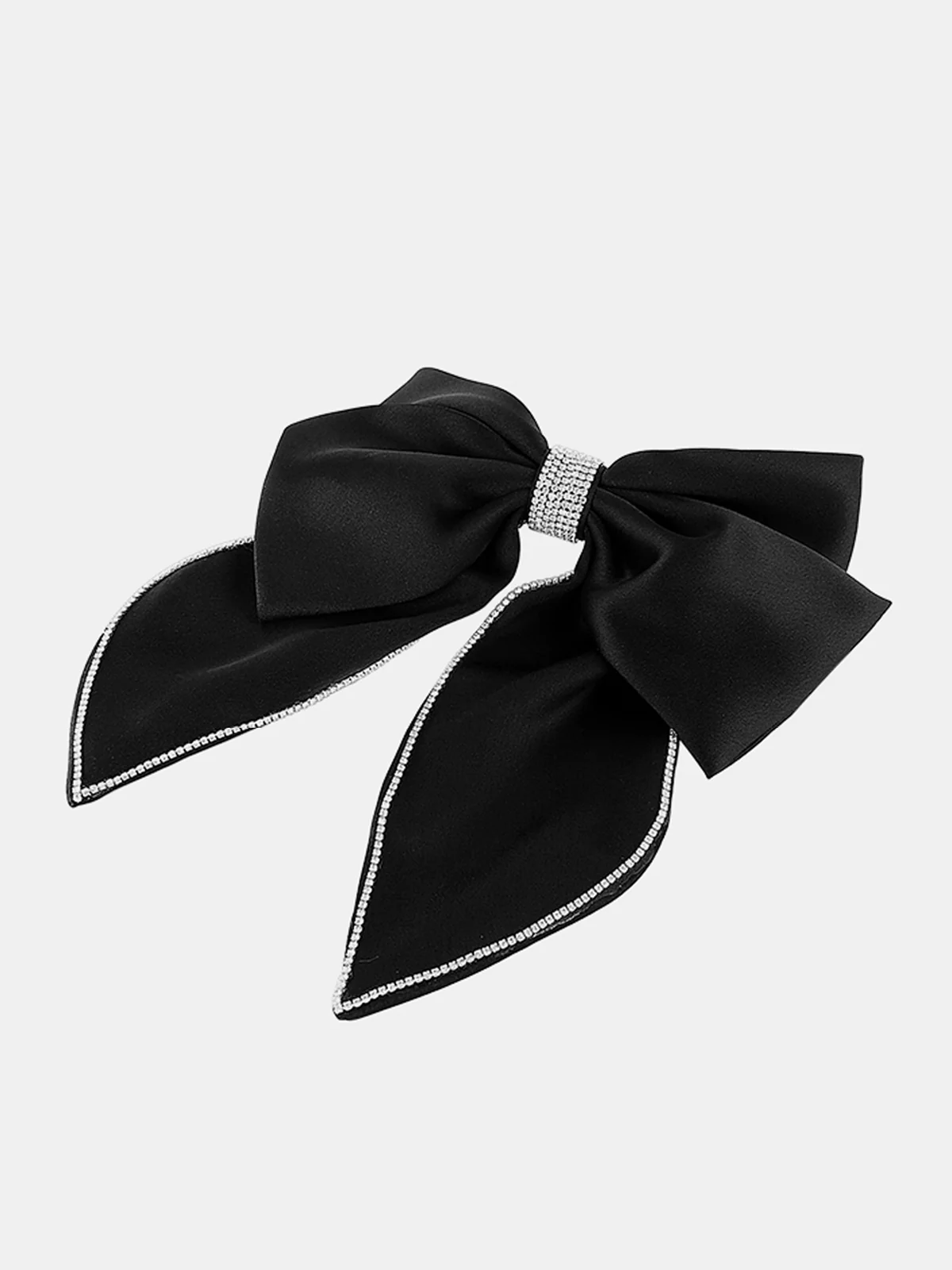 Rhinestone Trim Bow Hair Accessory - Image 4