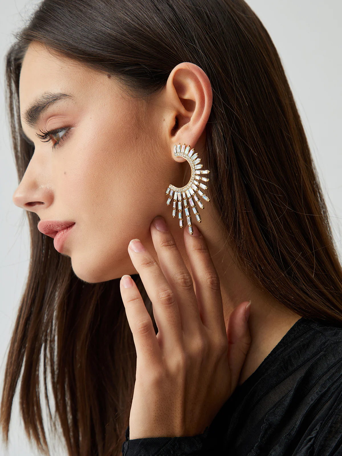 Rhinestones Sunshine Earrings - Image 4