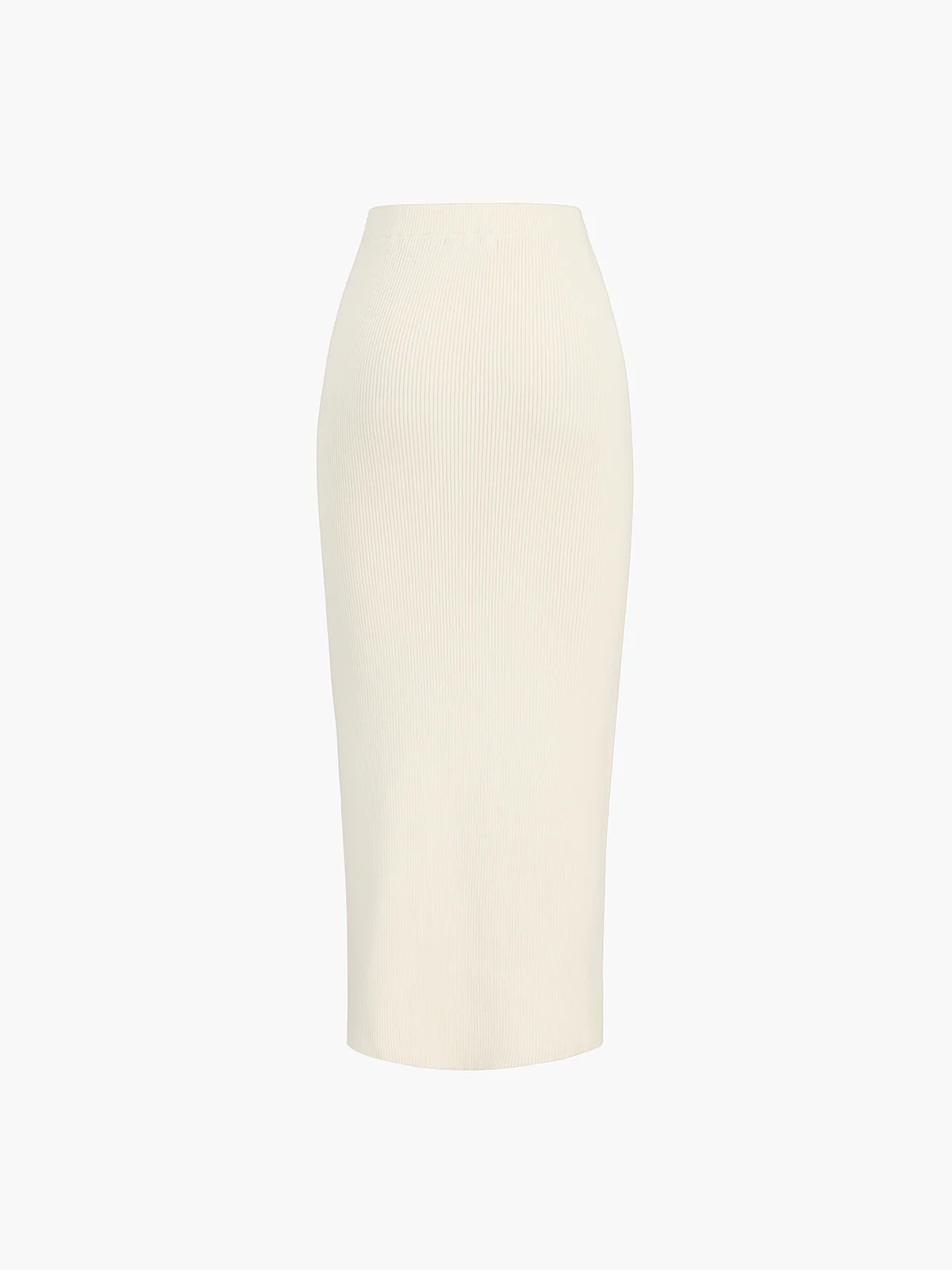 Rib Slit Maxi Skirt - Image 3