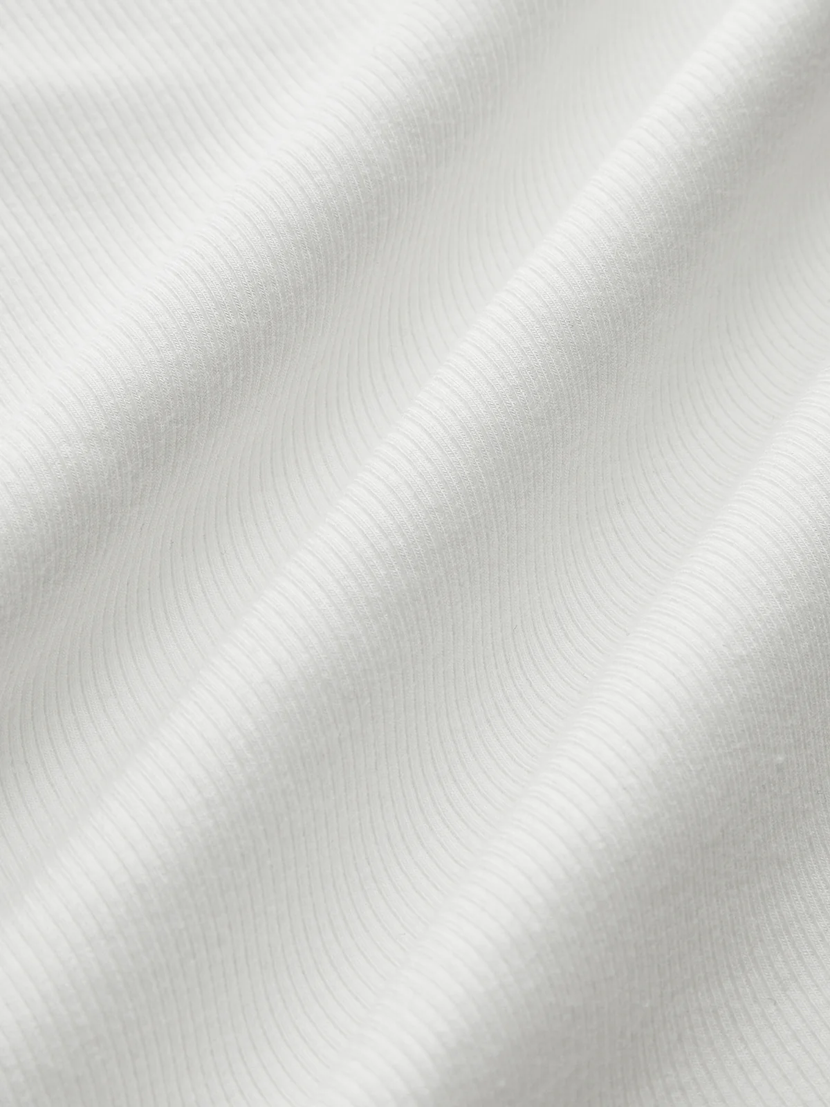 Ribbed Crew Neck Short Sleeve Cotton-Blend Top - Image 8
