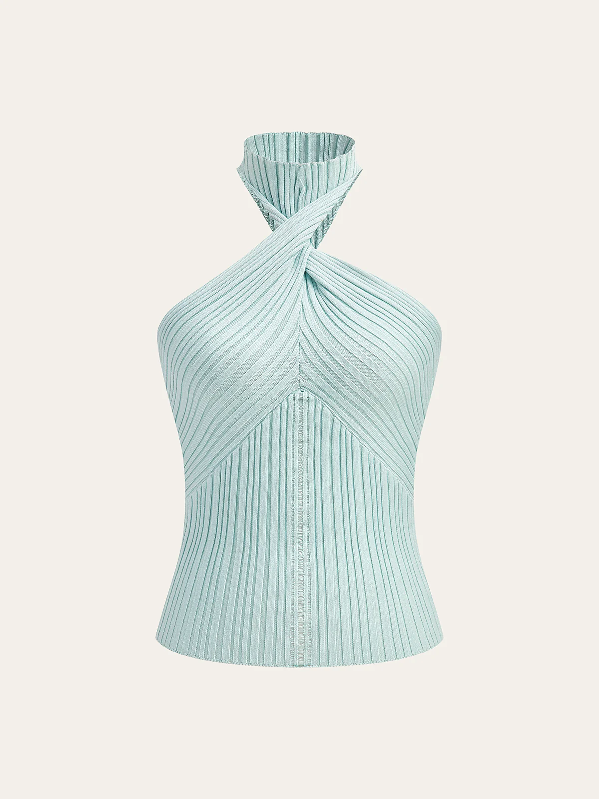 Ribbed Halter Knit Top