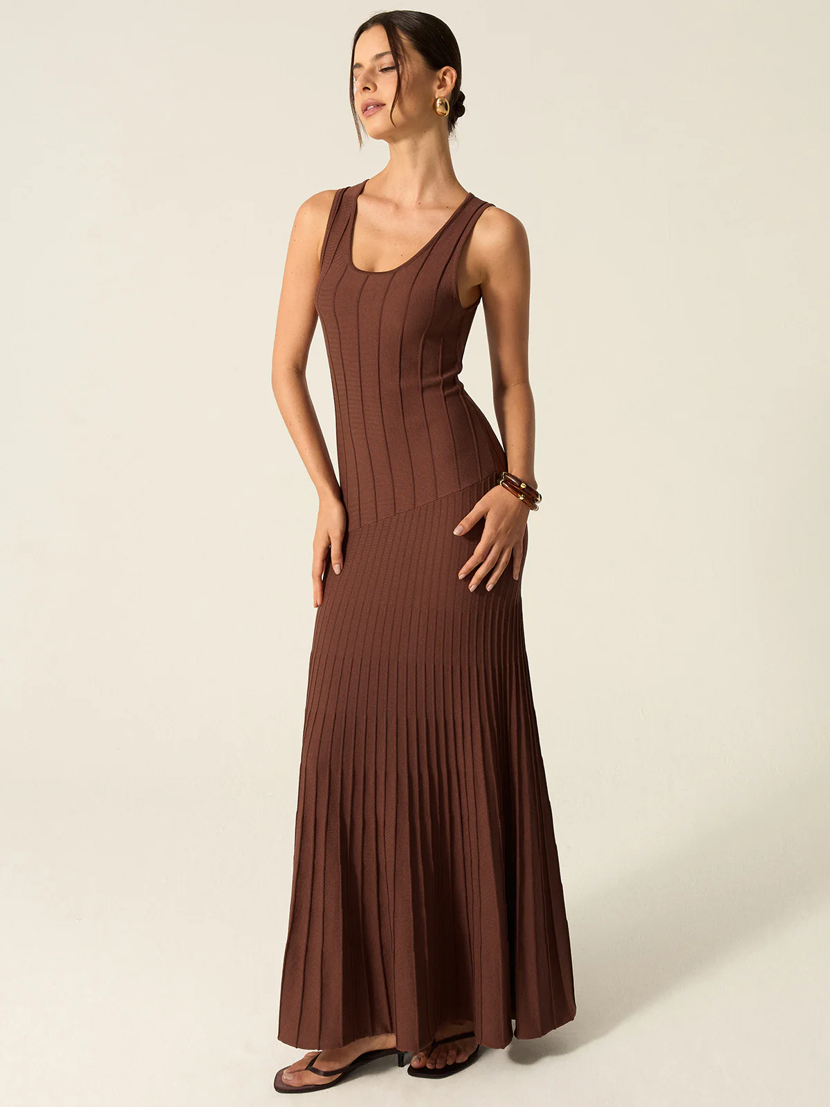 Ribbed Knit Maxi Dress - Image 5