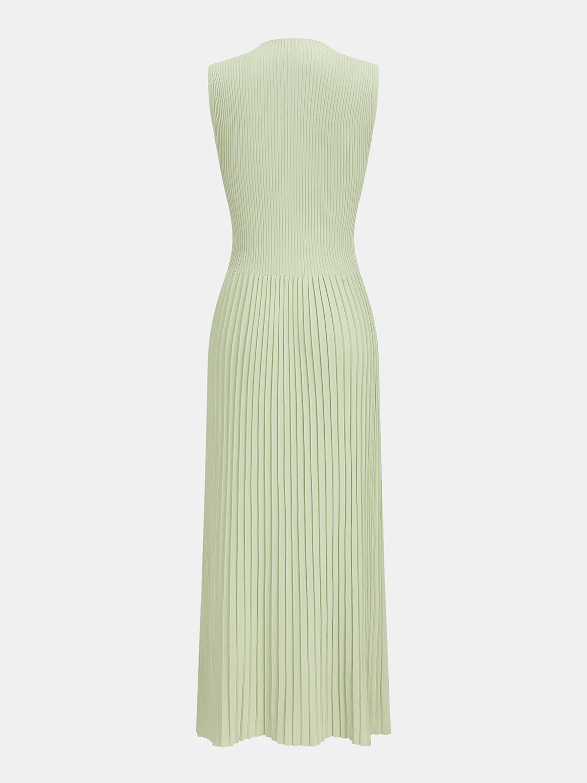 Ribbed Knit Mock Neck Maxi Dress - Image 3