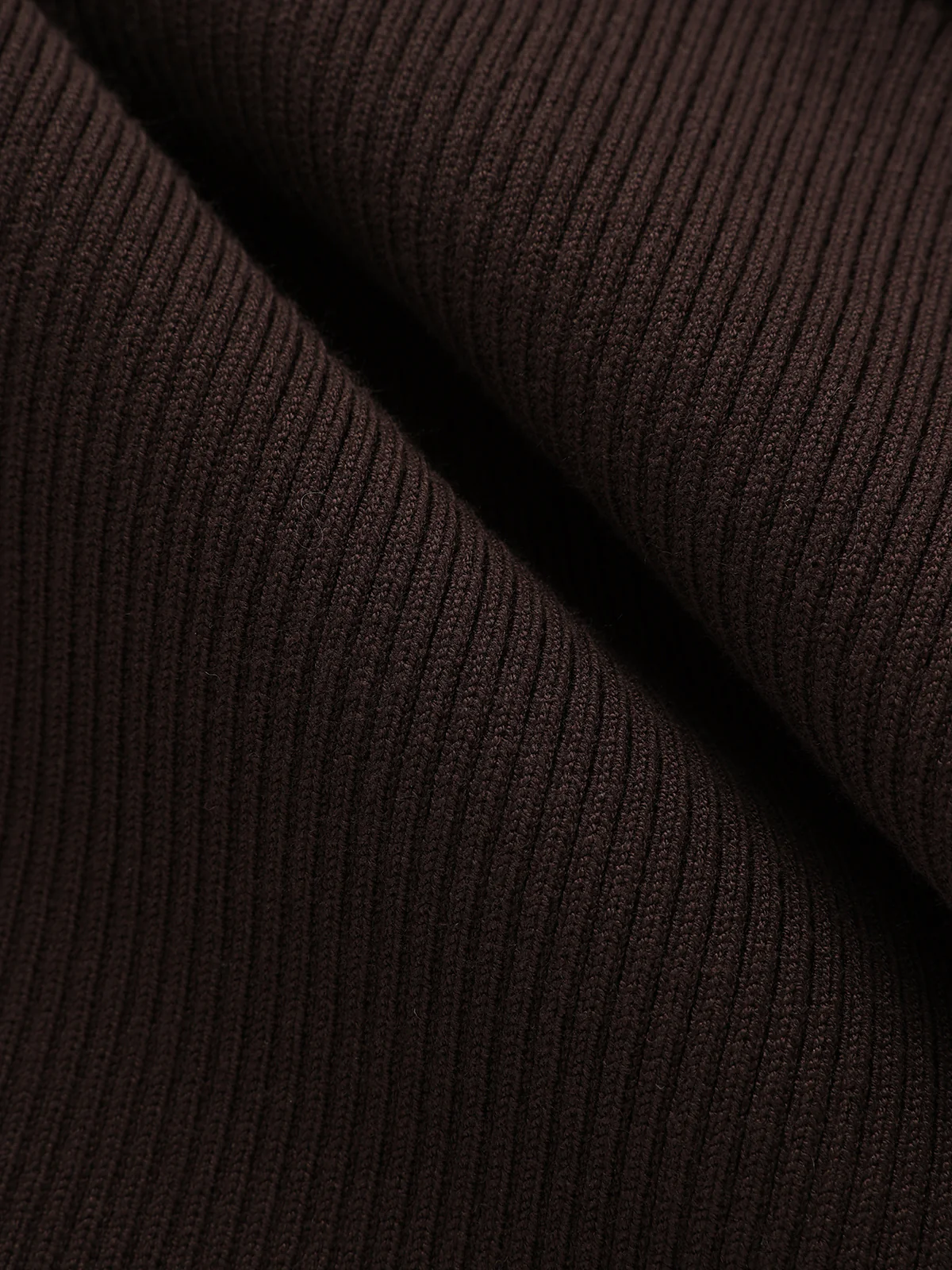 Ribbed Knit Panel Belted Shirt Dress - Image 4