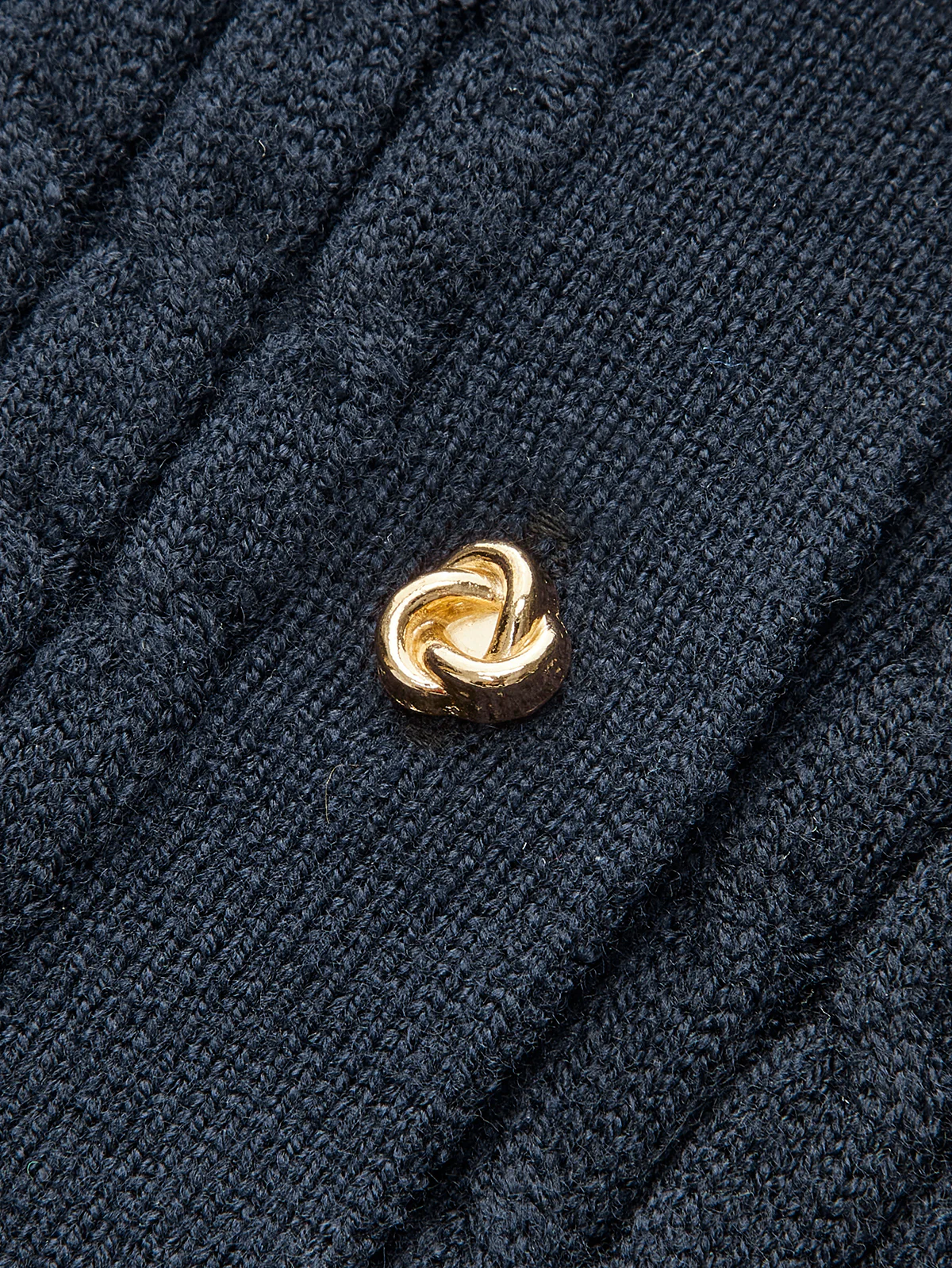 Ribbed Knit Polo Shirt - Image 3