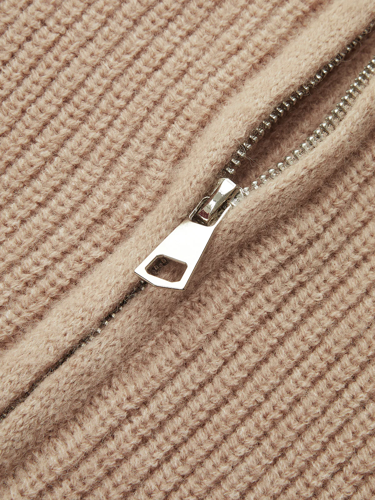 Ribbed Knit Zip-Up Jacket & Pants Set - Image 7