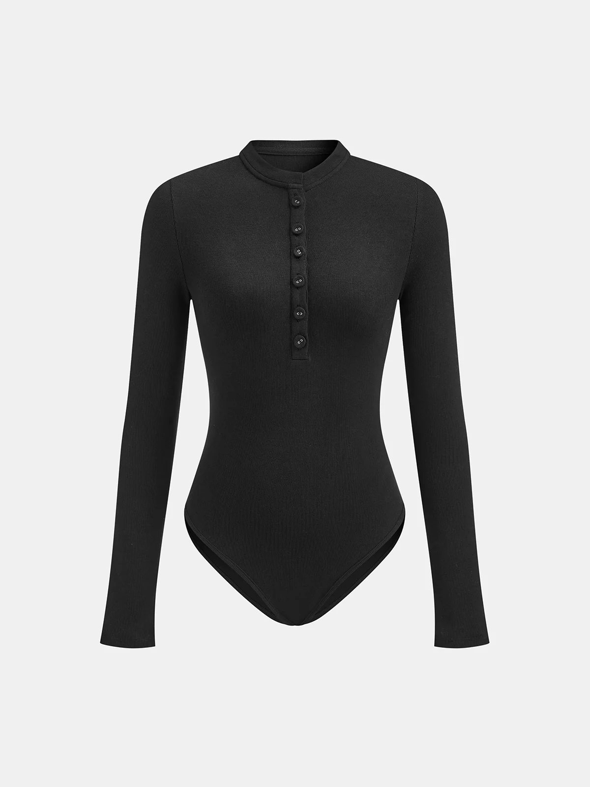 Ribbed Long Sleeve Bodysuit - Image 2