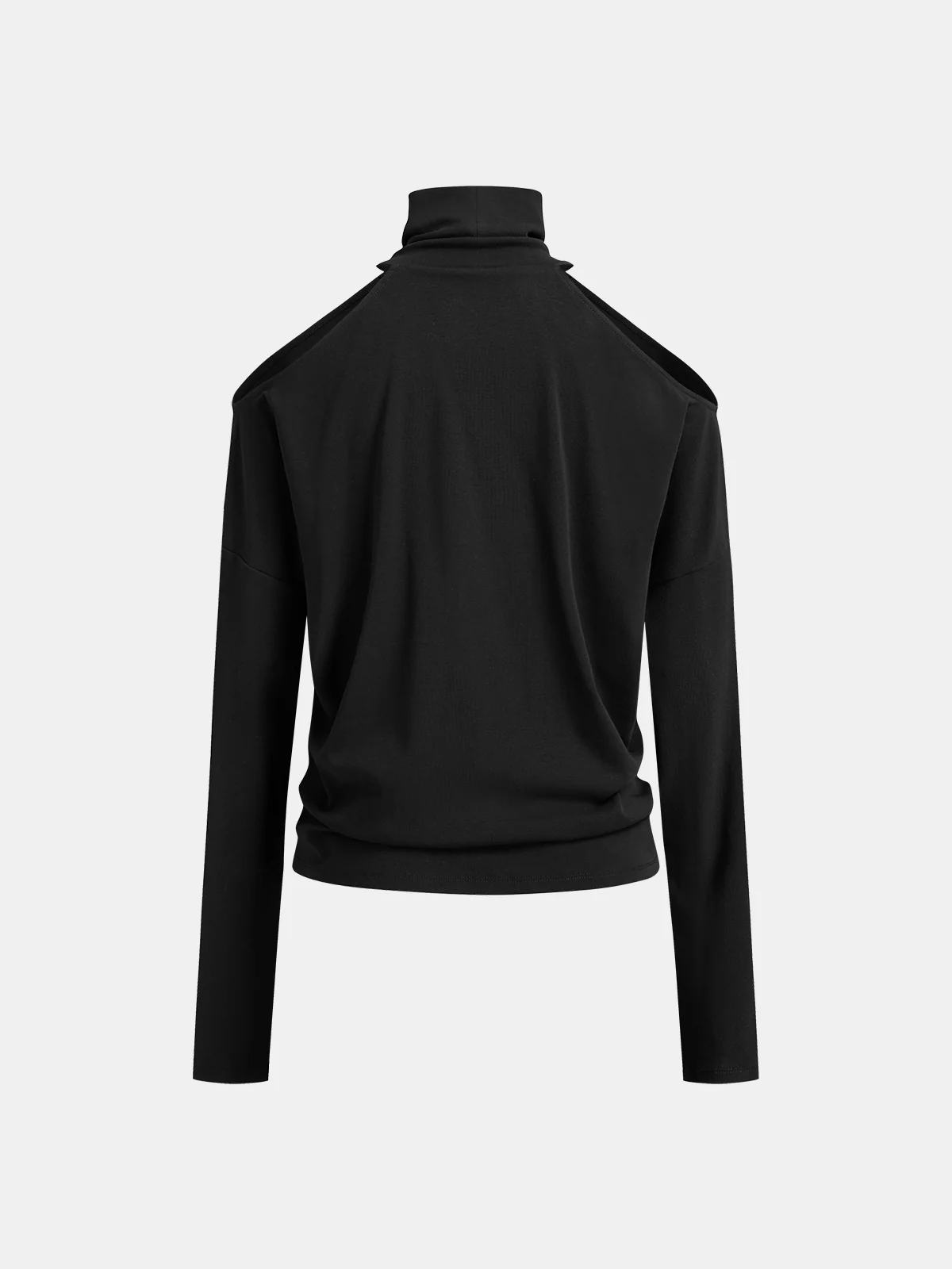 Ribbed Turtleneck Long-Sleeve Top - Image 2