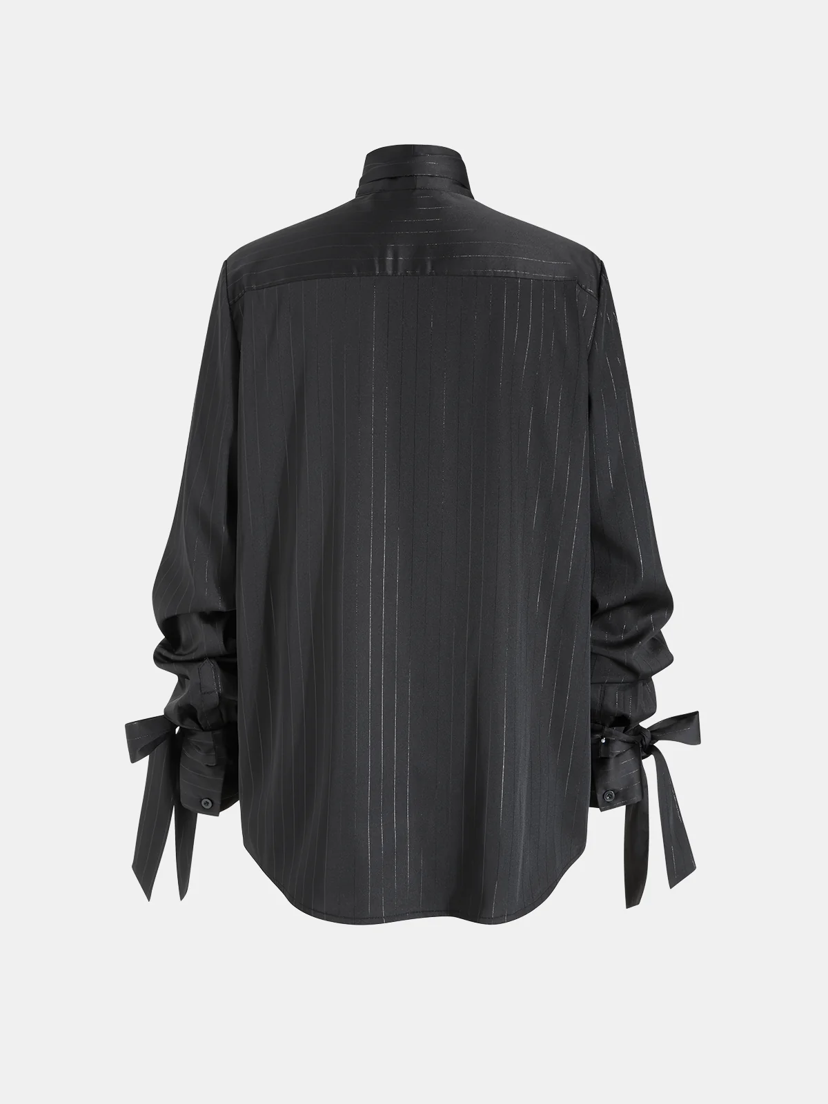 Ribbon-Detail Long-Sleeve Shirt - Image 2