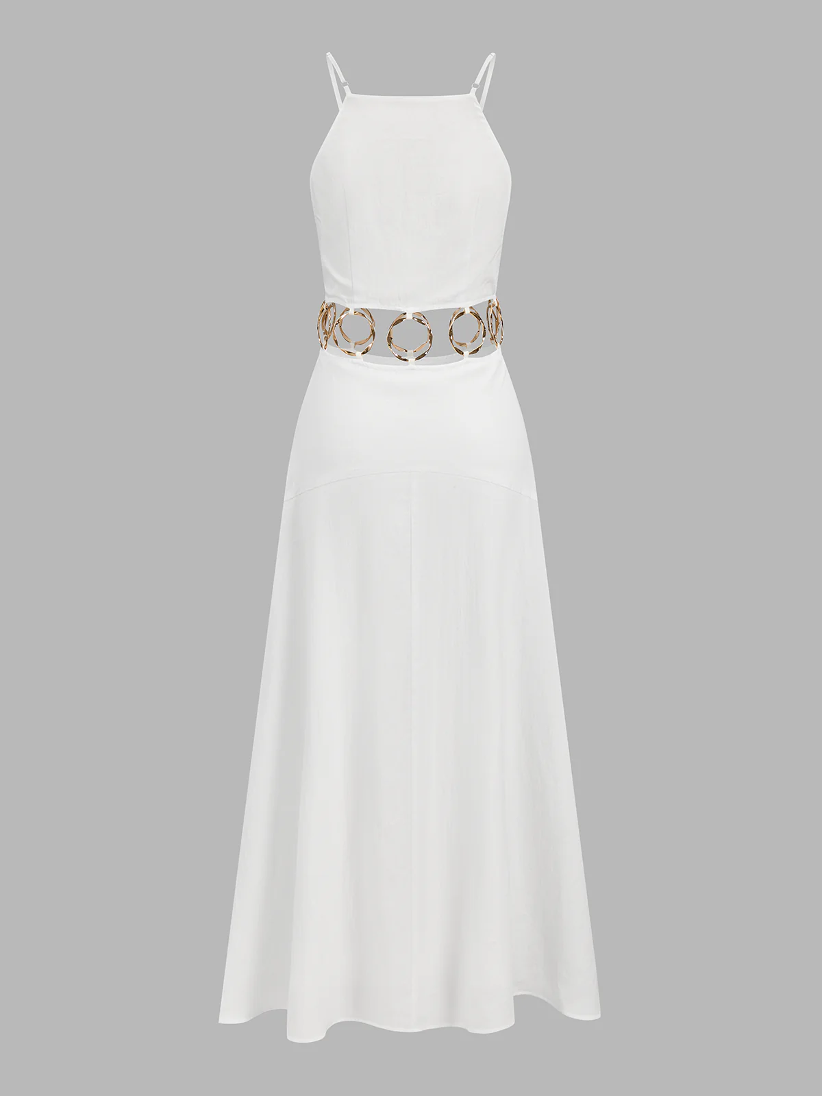 Ring Detail Cut-Out Cami Maxi Dress - Image 3