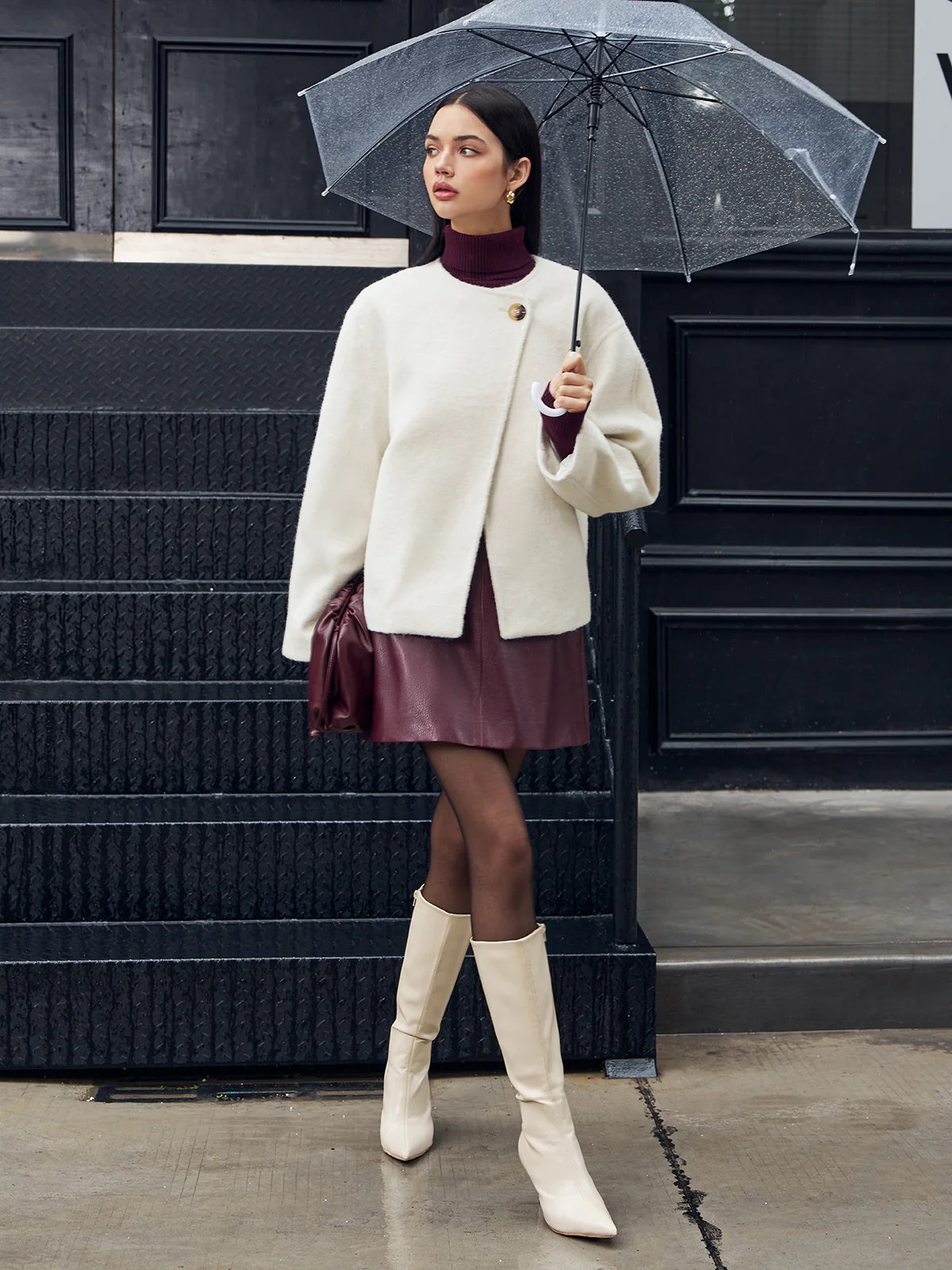 Romance Button Shift Coat - Image 5