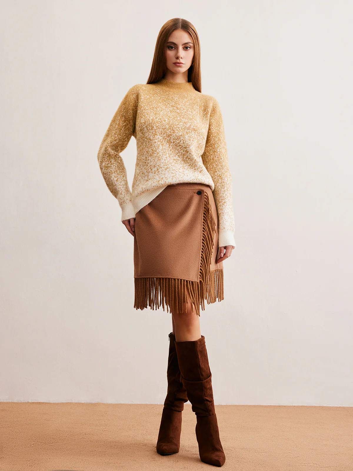 Romance Cashmere Gradient Sweater - Image 4