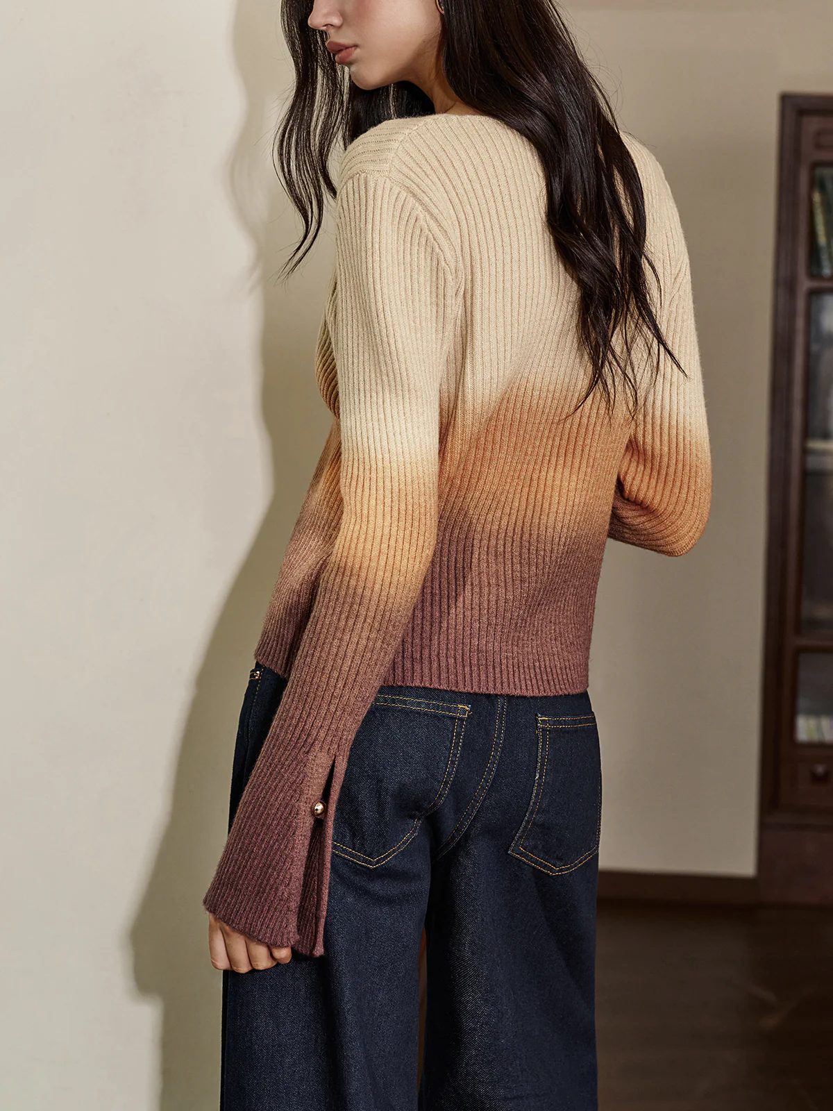 Romance Ombre Button Cardigan - Image 6