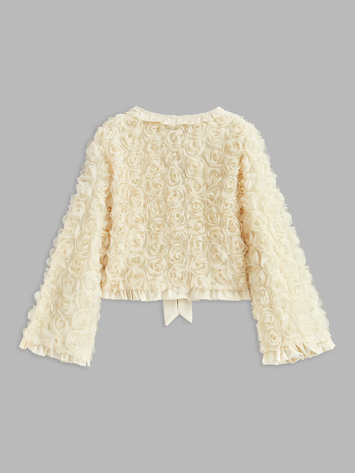 Romance Tie Front Rosette Jacket - Image 2
