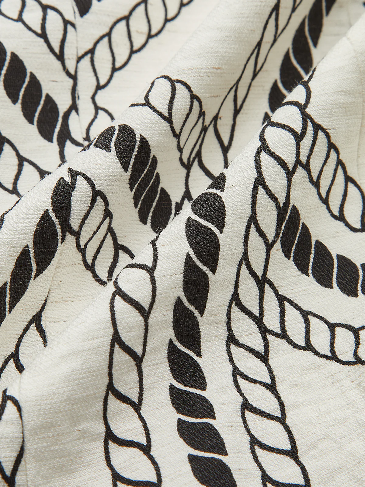 Rope-Pattern Print Vest - Image 2