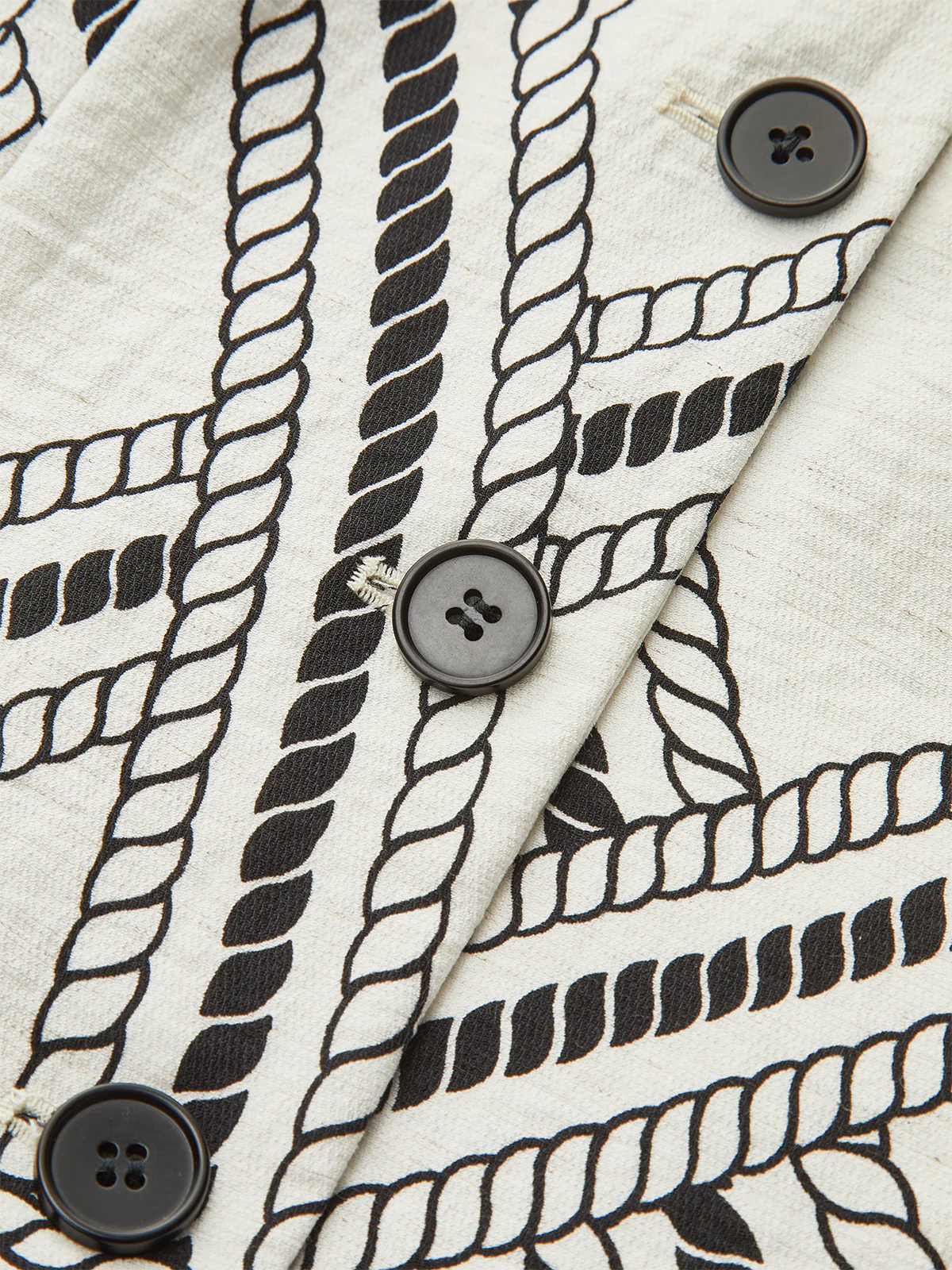 Rope-Pattern Print Vest - Image 4