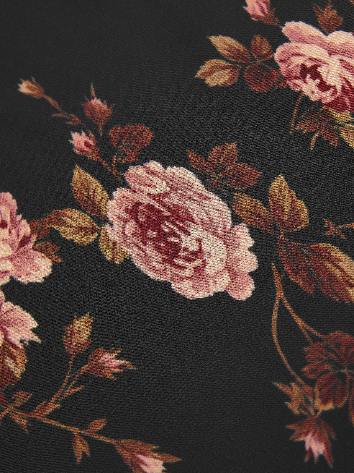 Rose Print Chiffon Maxi Skirt - Image 4