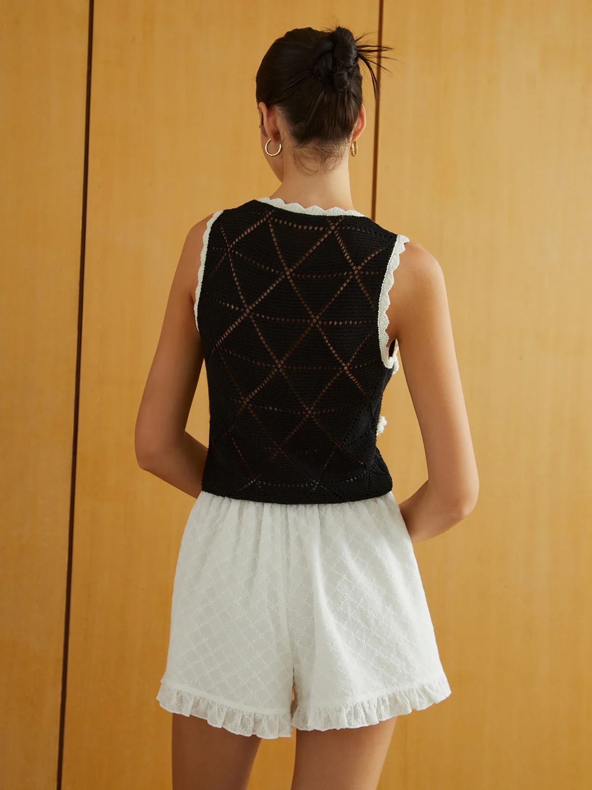 Rosette Decor Sweater Vest - Image 4