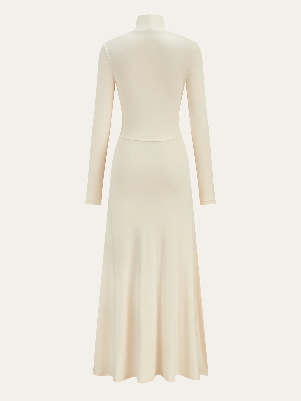 Pleated Fishtail Long Dress - Image 2