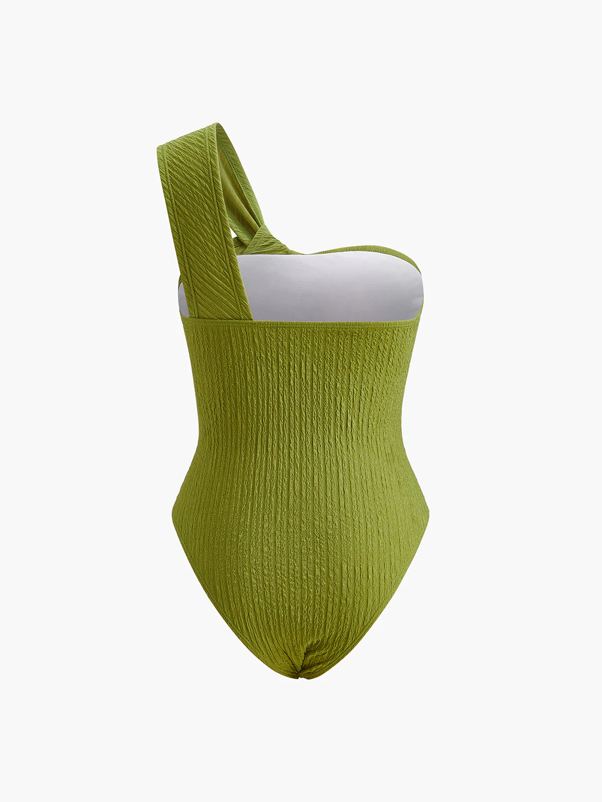 Ruched Twist One-Shoulder Swimsuit - Image 8