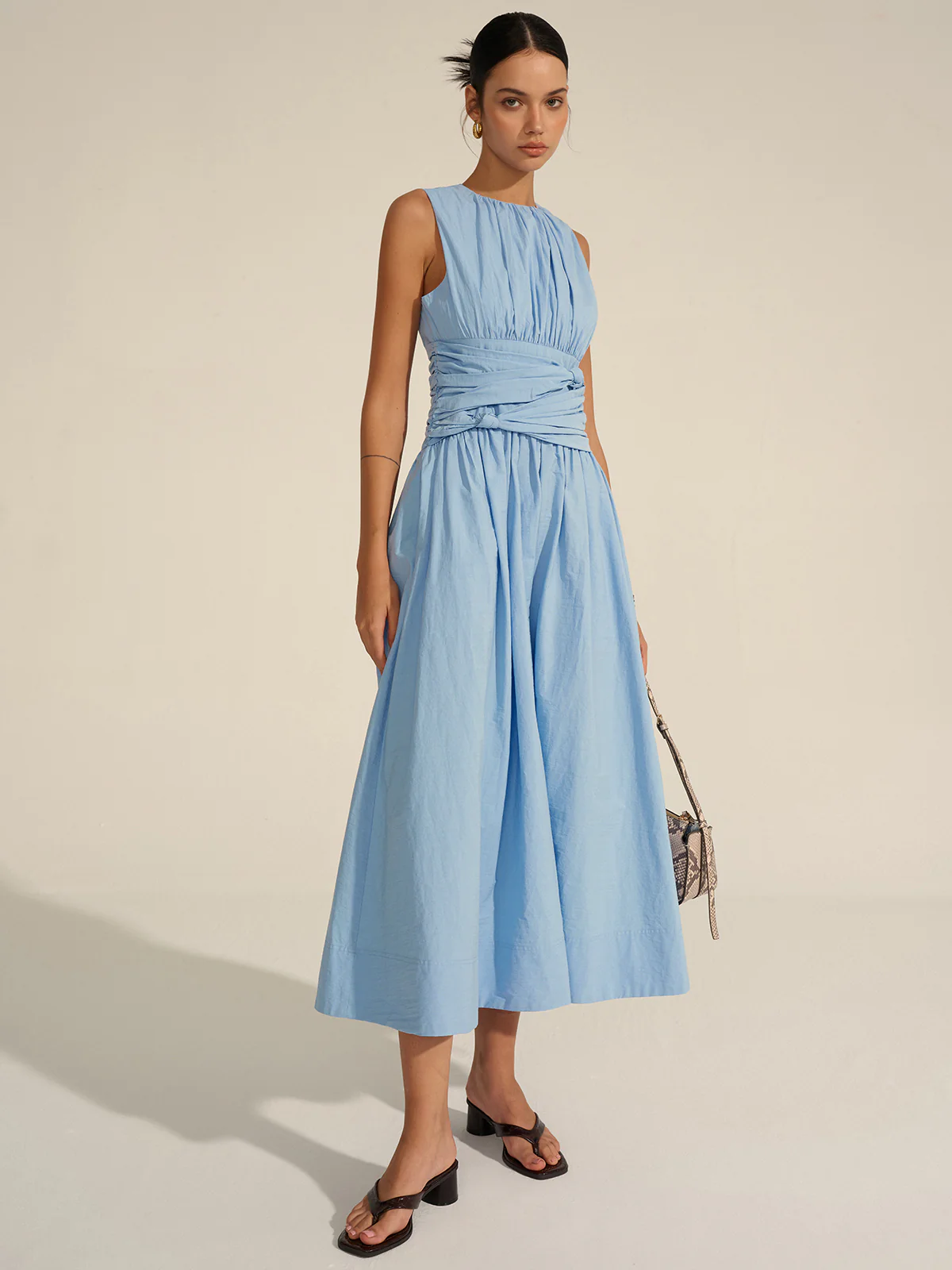 Ruched Waist Maxi Dress - Image 6