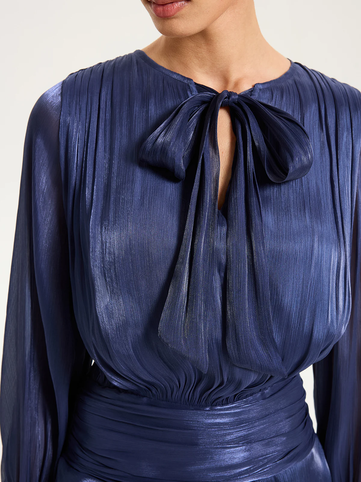 Ruched Waist Ruffle Mini Dress - Image 5