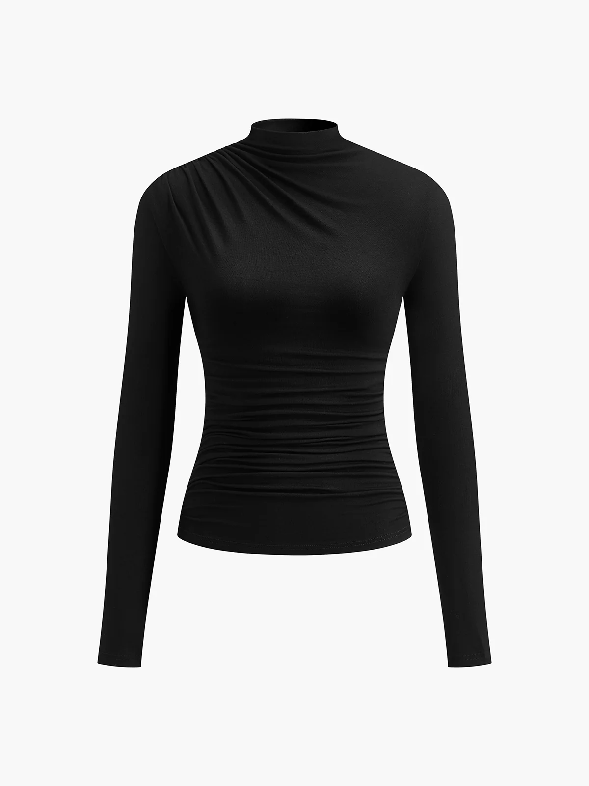 Ruching Long Sleeve Shirt - Image 10