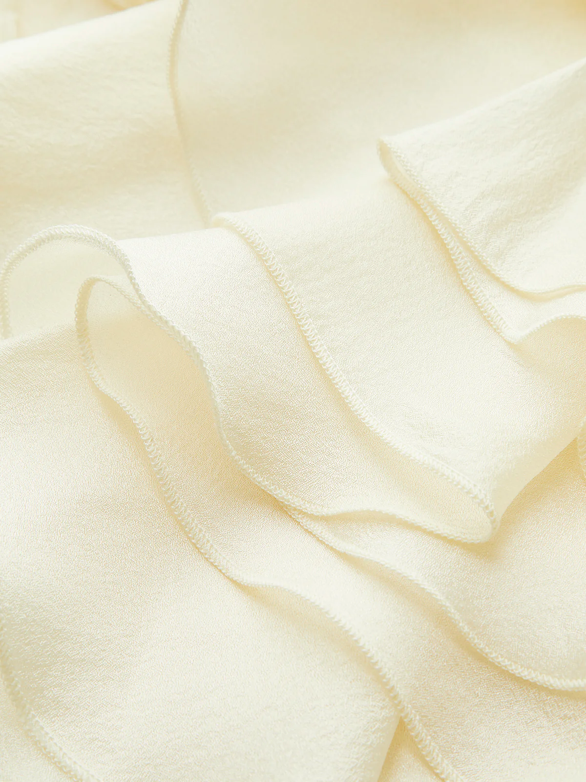 Ruffle Detail Keyhole Back Top - Image 2