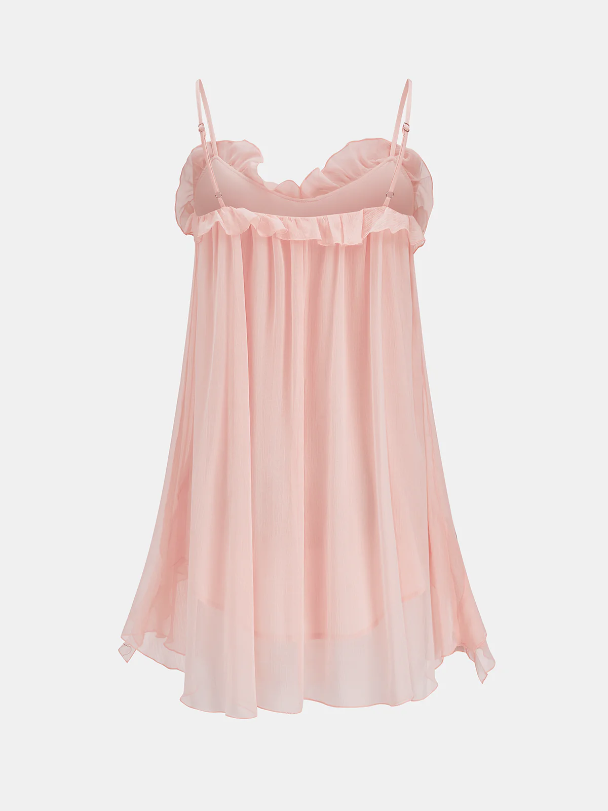 Ruffle Trim Cami Mini Dress - Image 3