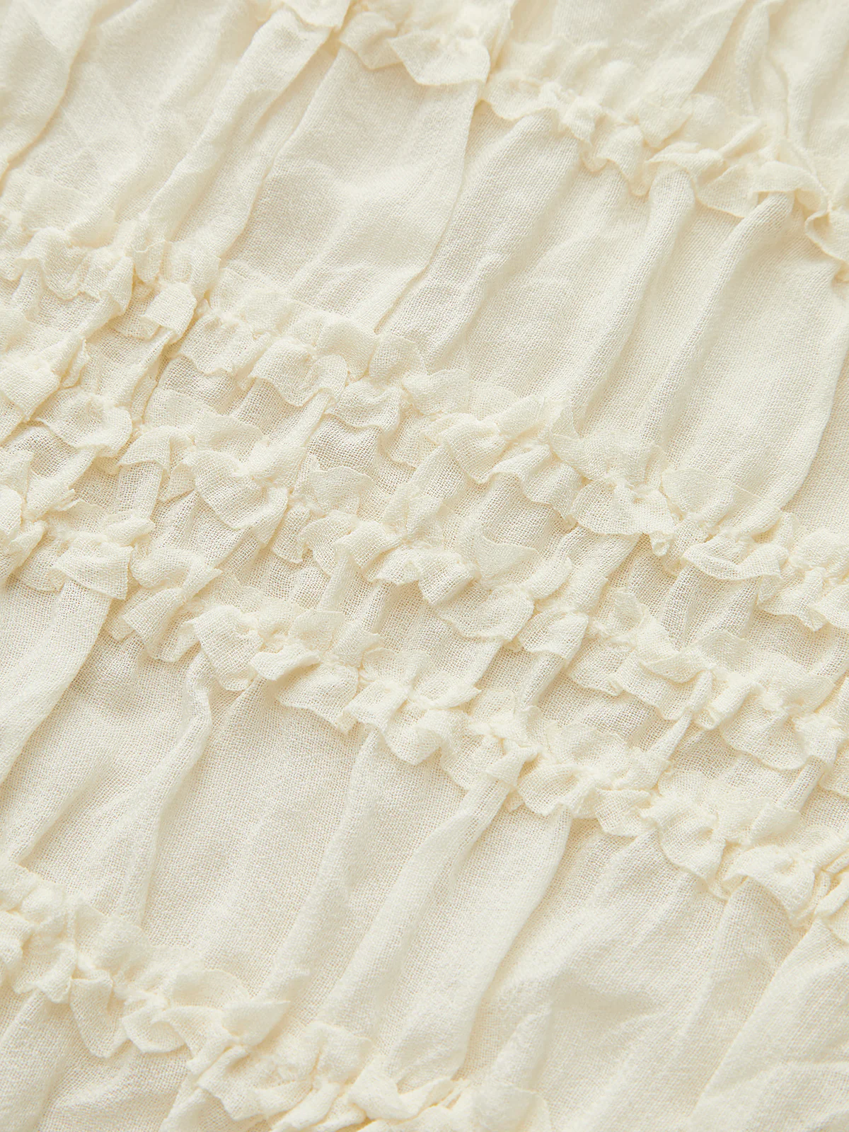 Semi-Sheer Ruffled Crop Top Skirt Set - Image 11