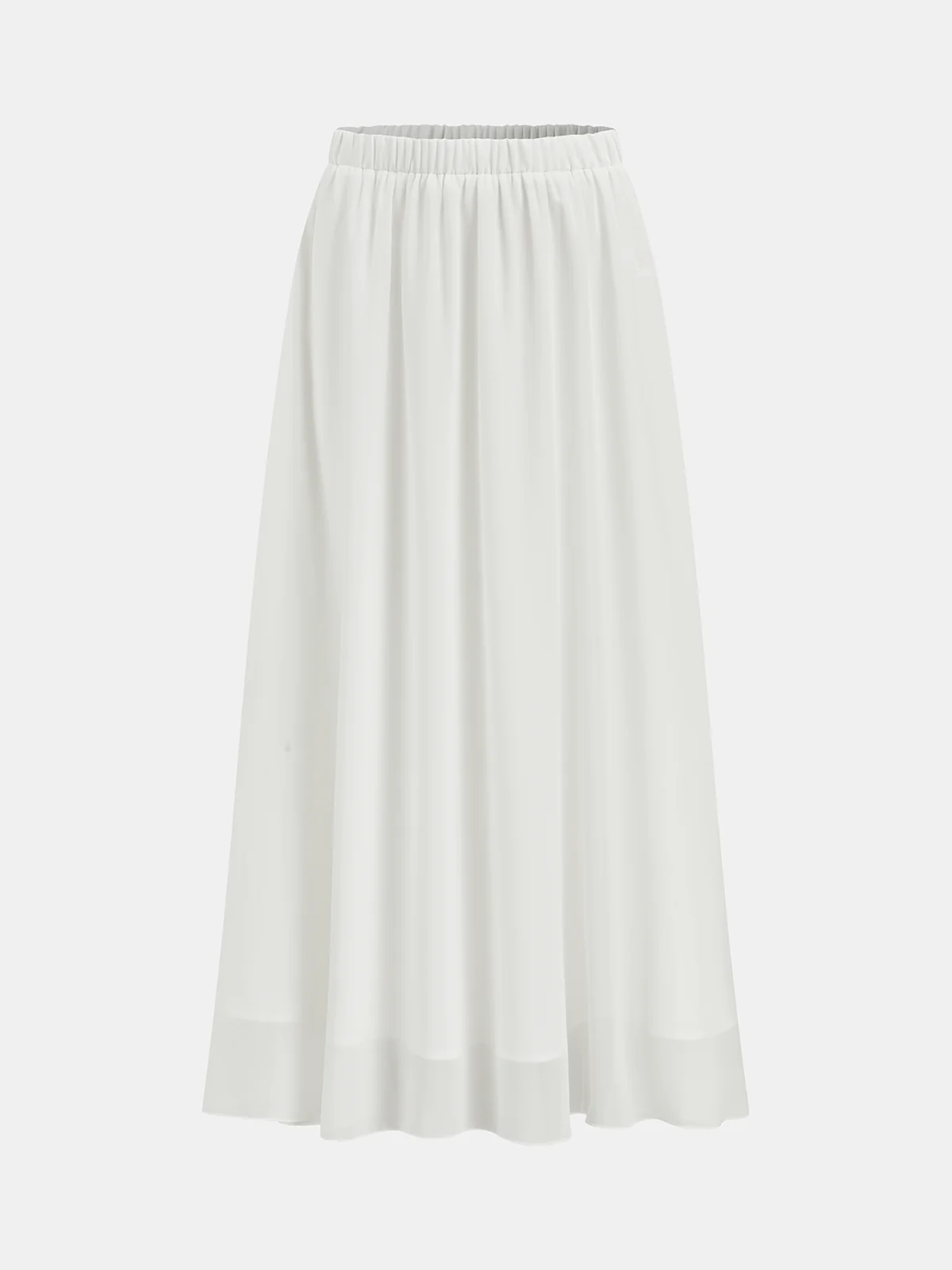Ruffled Shirt and Midi Skirt Set with Belt - Image 5