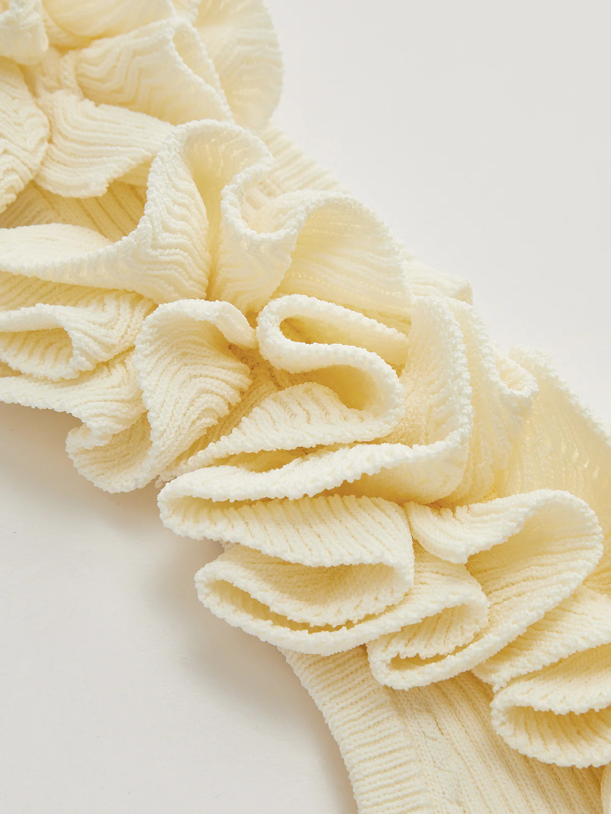 Ruffled Strap Ribbed Knit Tank Top - Image 4