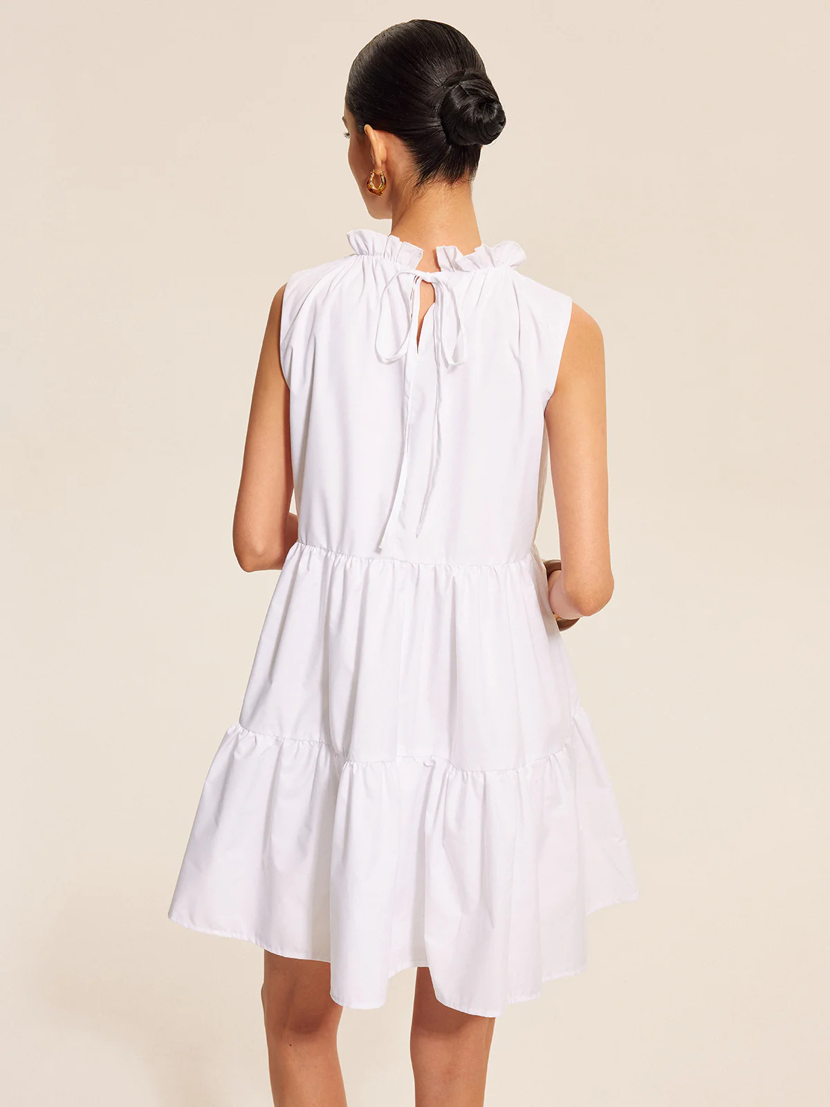 Ruffled Tie Back Tiered Dress - Image 6